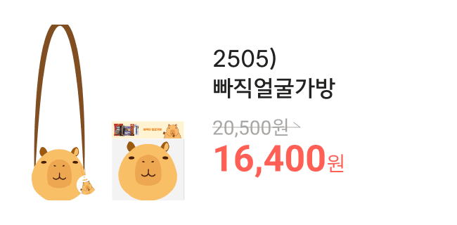 2505)빠직얼굴가방