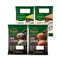 CJ)진한김치만두4입 청양고기만두4입 청양찐만두6입 육즙불고기 찐만두6입