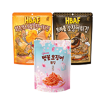 바프)치즈맥스오징어튀김 트러플오징어튀김 벚꽃오징어튀김40g