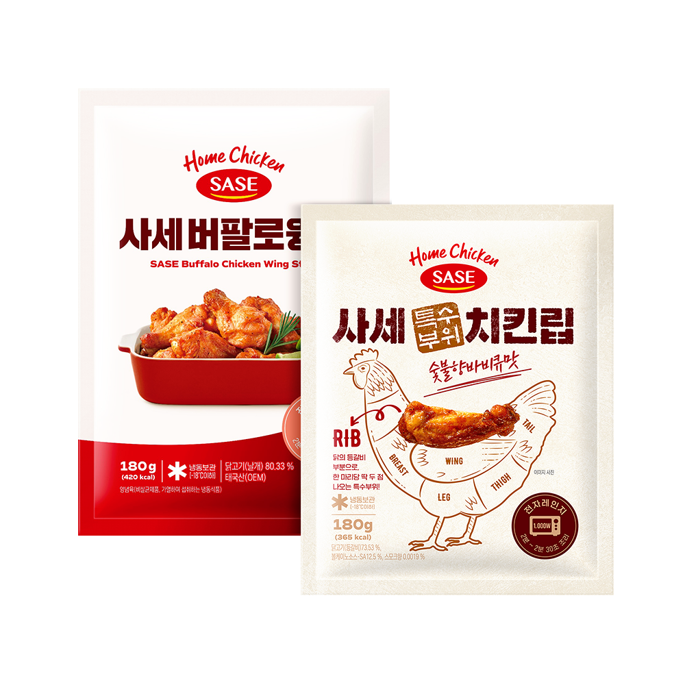 사세 숯불향치킨립180g 버팔로윙봉