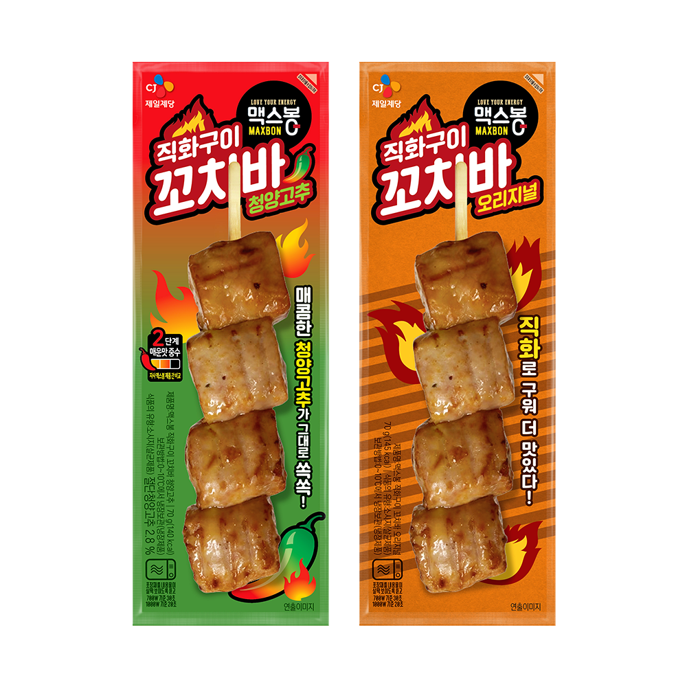 CJ 맥스봉직화꼬치바70g 맥스봉꼬치바청양70g