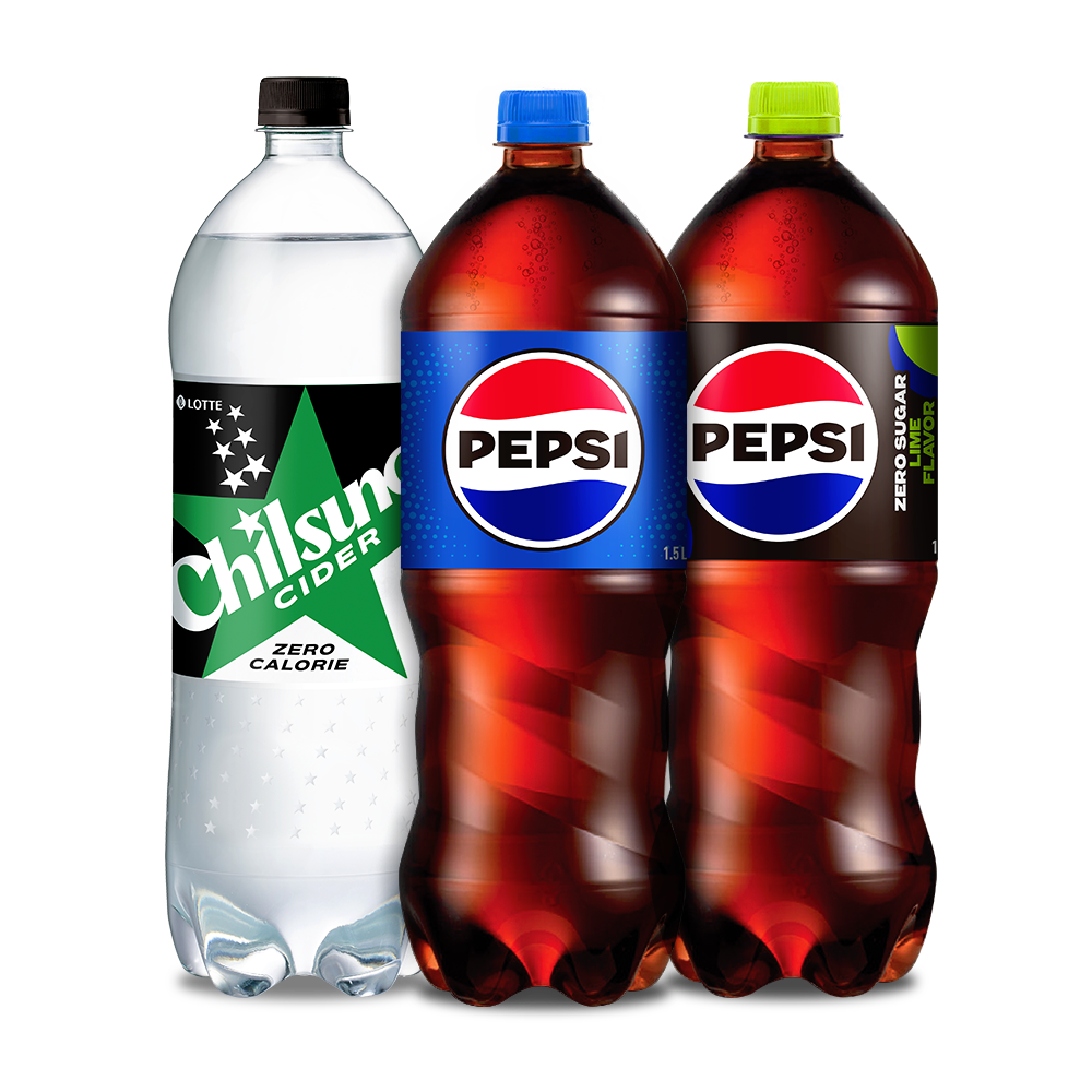 롯데 칠성사이다제로P1.5L 펩시콜라P1.5L 펩시제로라임P1.5L