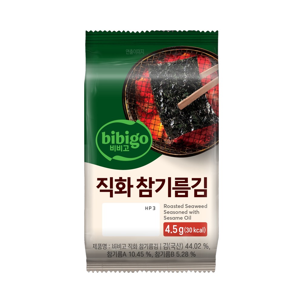 CJ)비비고참기름김4g