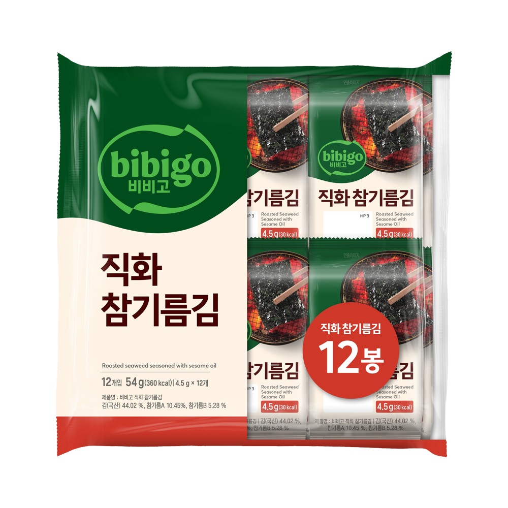 CJ)비비고참기름김12입