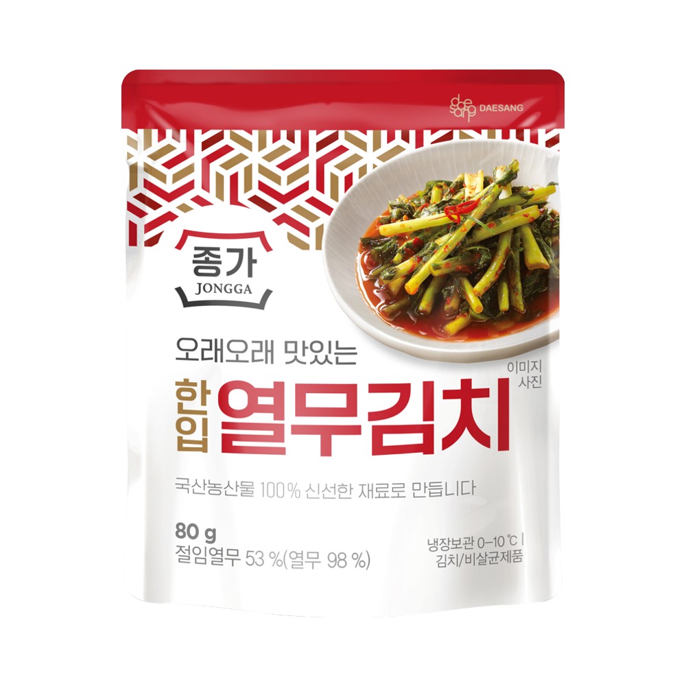 대상)종가집열무김치80g