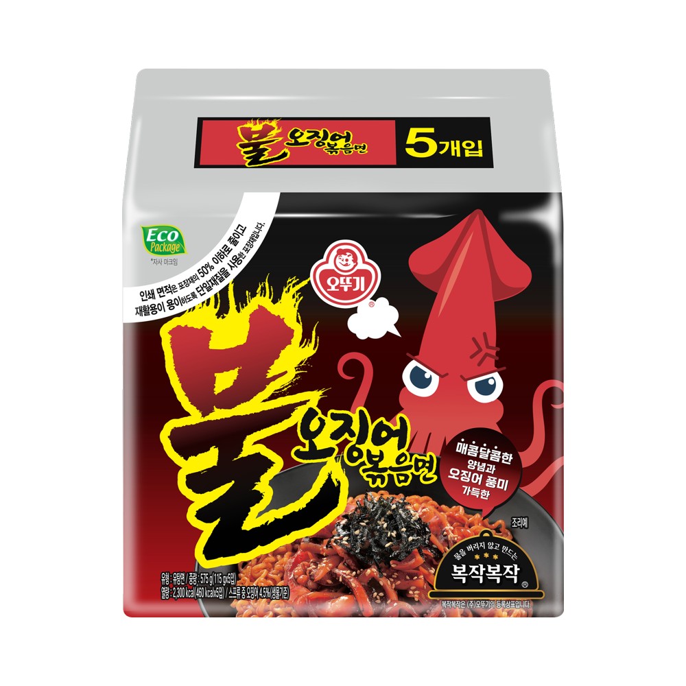 오뚜기 불오징어볶음면5입
