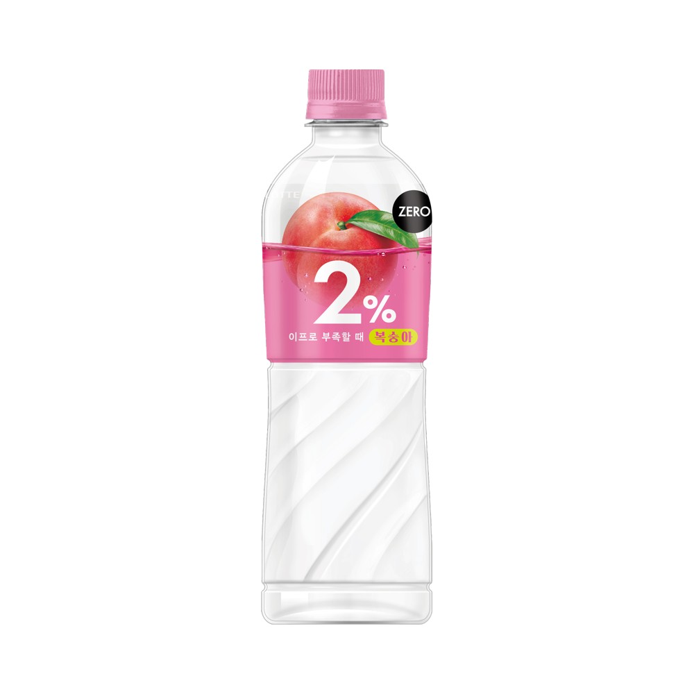 롯데)2프로복숭아제로P500