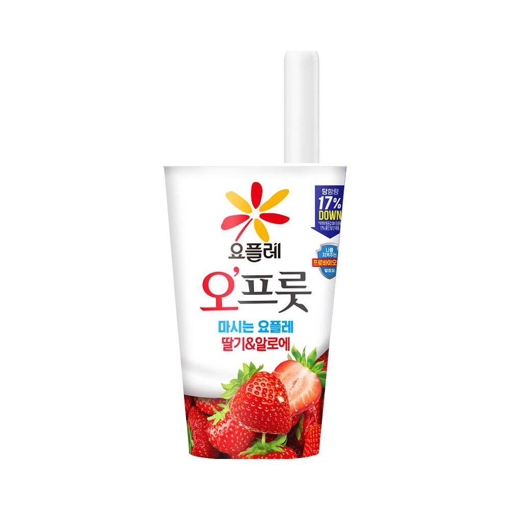 빙그레)오프룻딸기컵