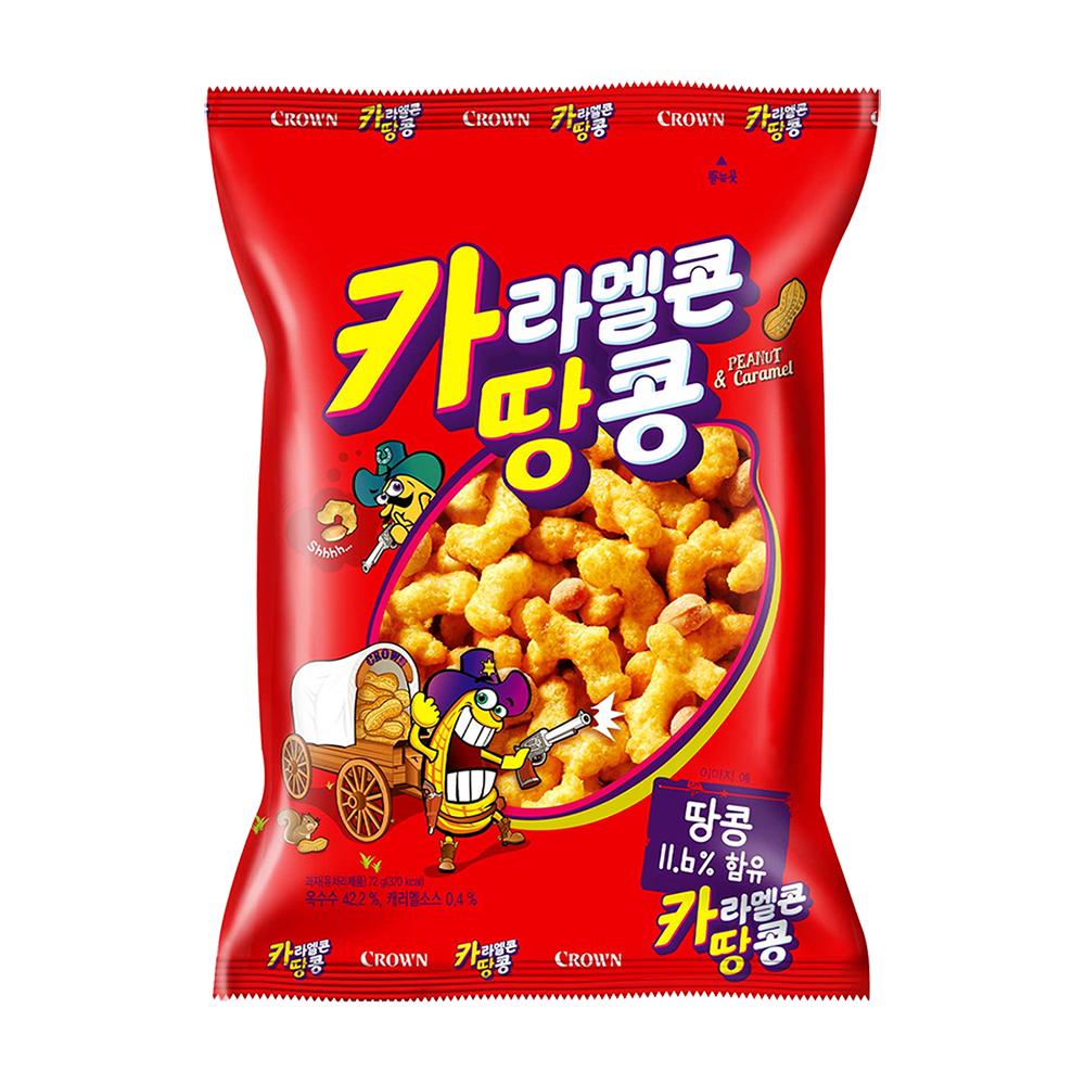 크라운)카라멜콘땅콩72g