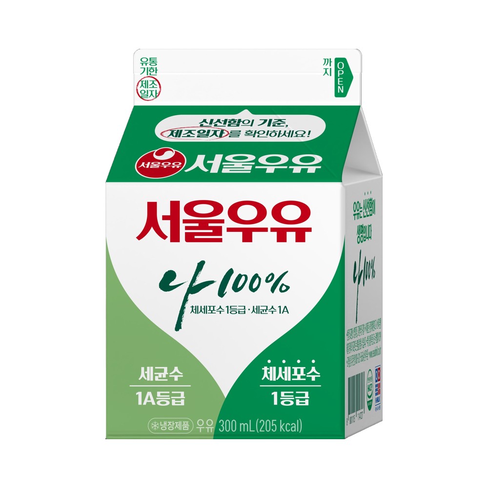 서울 흰우유300ml