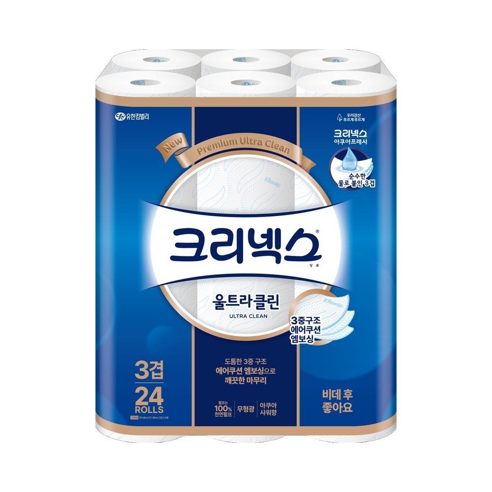 크리)울트라클린3겹24롤