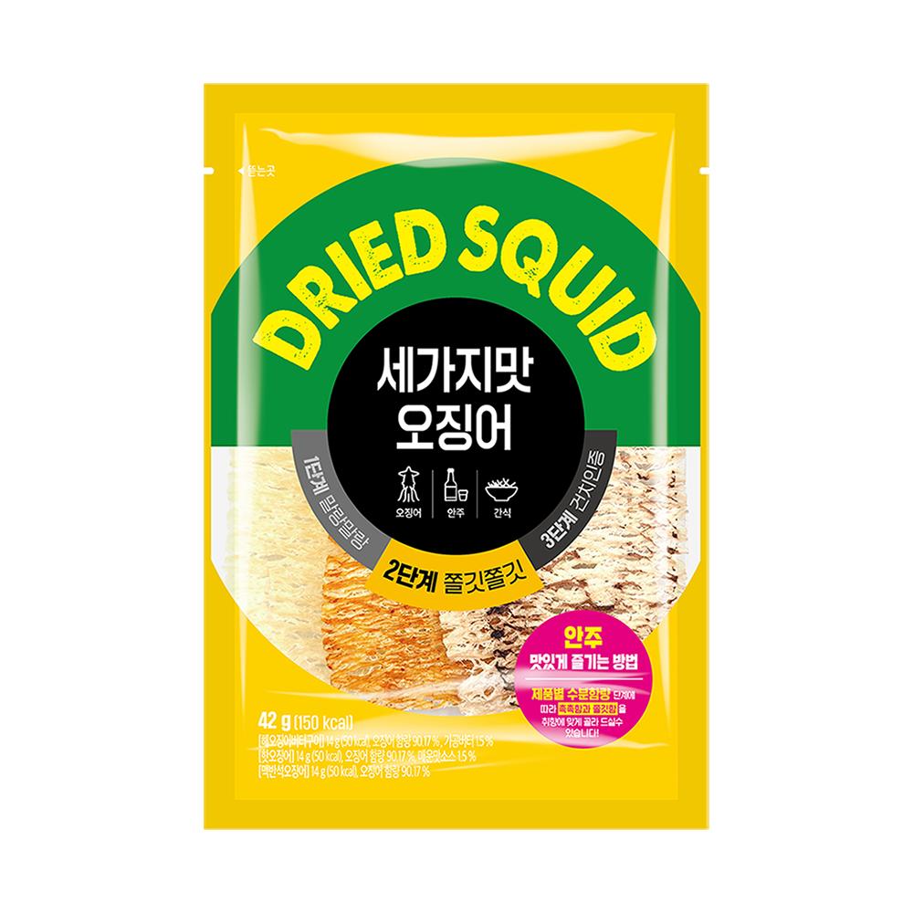 정화)세가지맛오징어42g