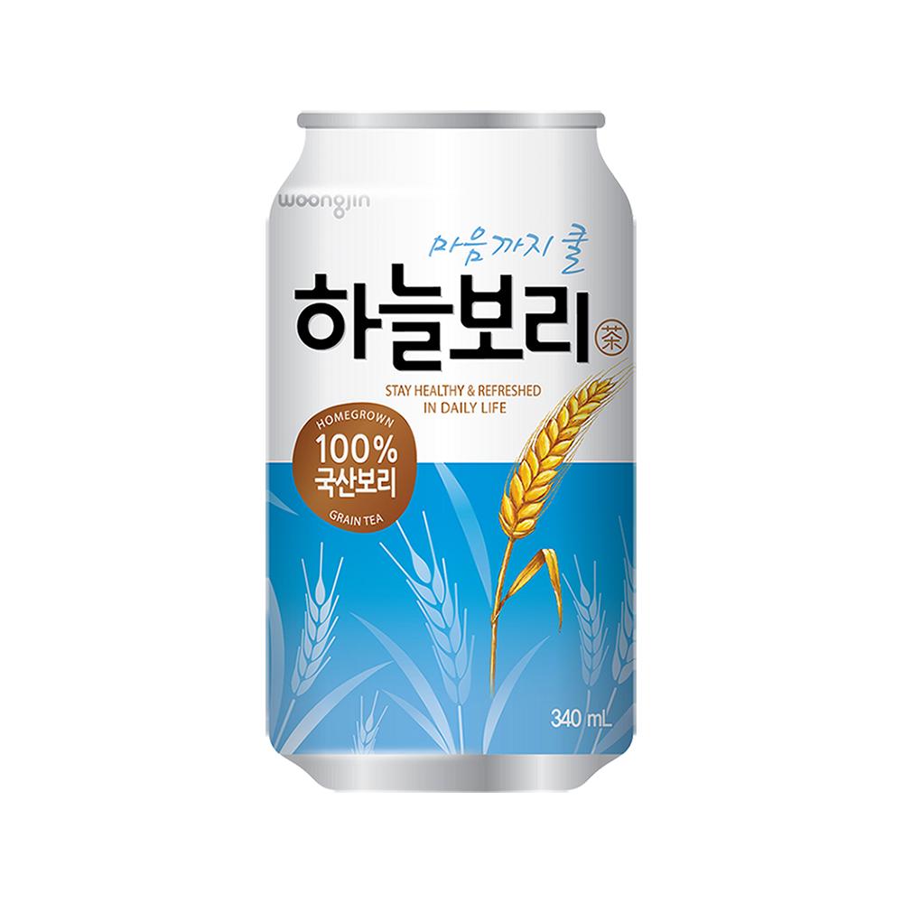 웅진)하늘보리캔340ml