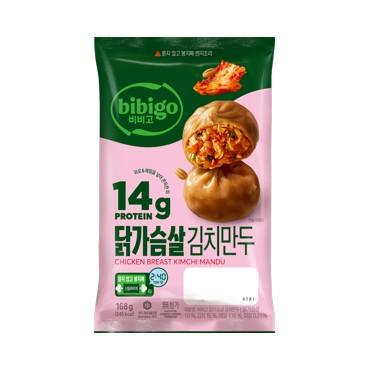 CJ)닭가슴살김치만두168g