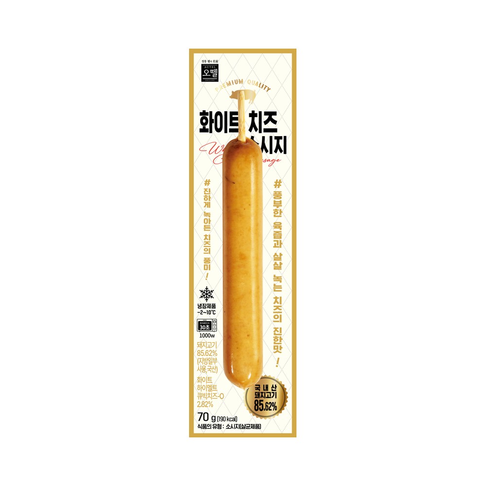 오뗄)화이트치즈소시지70g