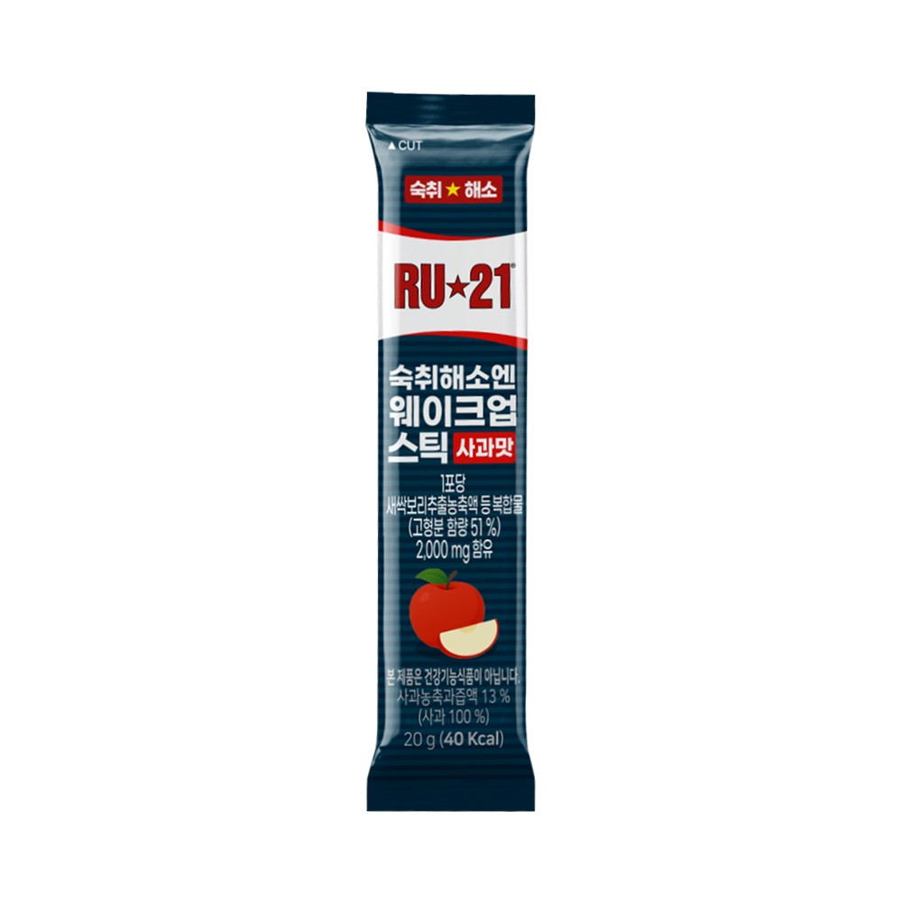 RU21)웨이크업스틱사과맛